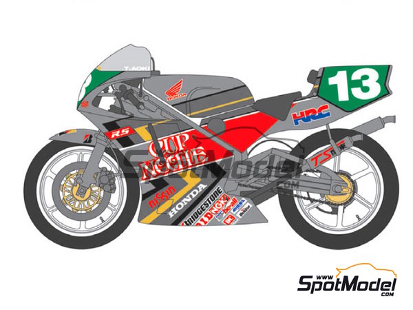 オートバイ・バイク TAMIYA CUP NOODLE HONDA NSR 250 Vintage 1992 Tamiya 1/12 Cup Noodle Honda NSR 250 Motorcycle